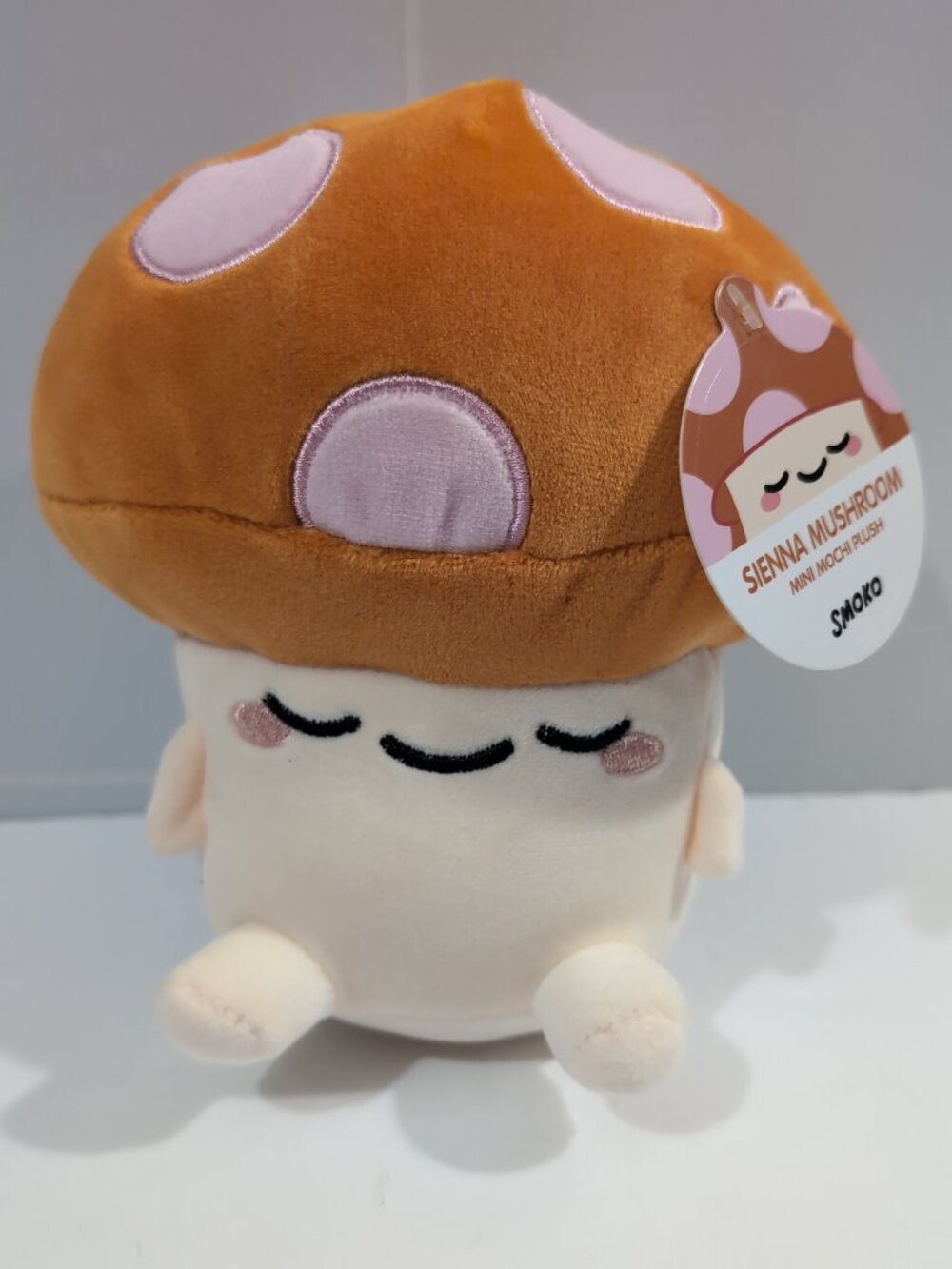 Smoko Mushroom Mini Mochi Kai Maia Michi 6 1/2" Orange Plush Kawaii Toys New